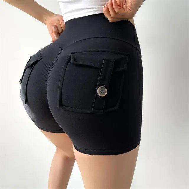 FitFlex™ Femme - Curve-Hugging Sport Shorts with Pockets - Zolenzo