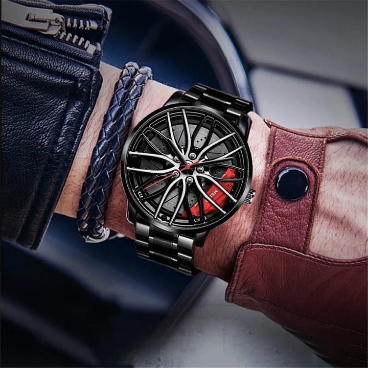 MotoHawk™ Men's Rim Watch MH8808 - Motorsport Automotive Watch - Zolenzo